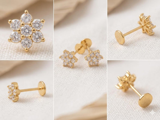 Sleek Multi-Channel Crystal Eternity Earrings