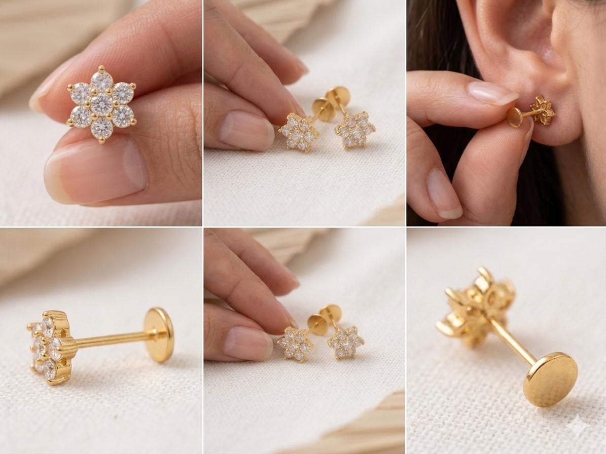 Sleek Multi-Channel Crystal Eternity Earrings